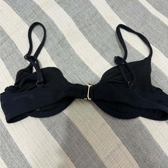 Beach Riot Ribbed Black Two Piece Bikini Swimsuit Size S/M - Picture 7 of 12